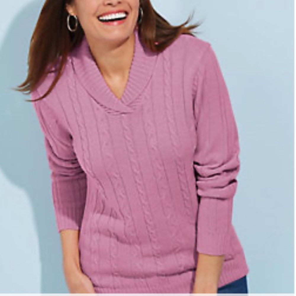 RL Women’s Iconic Cashmere Shawl Collar Pullover
